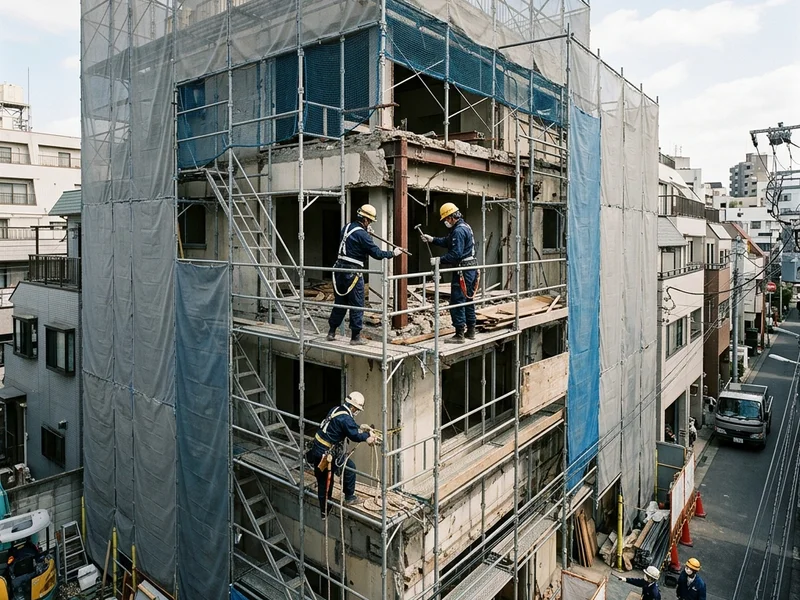 札幌近郊の解体・揚重・とび工事全般の施工事例