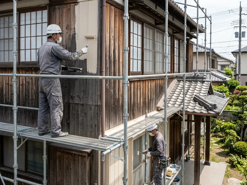 札幌近郊の戸建て外壁塗装の施工事例
